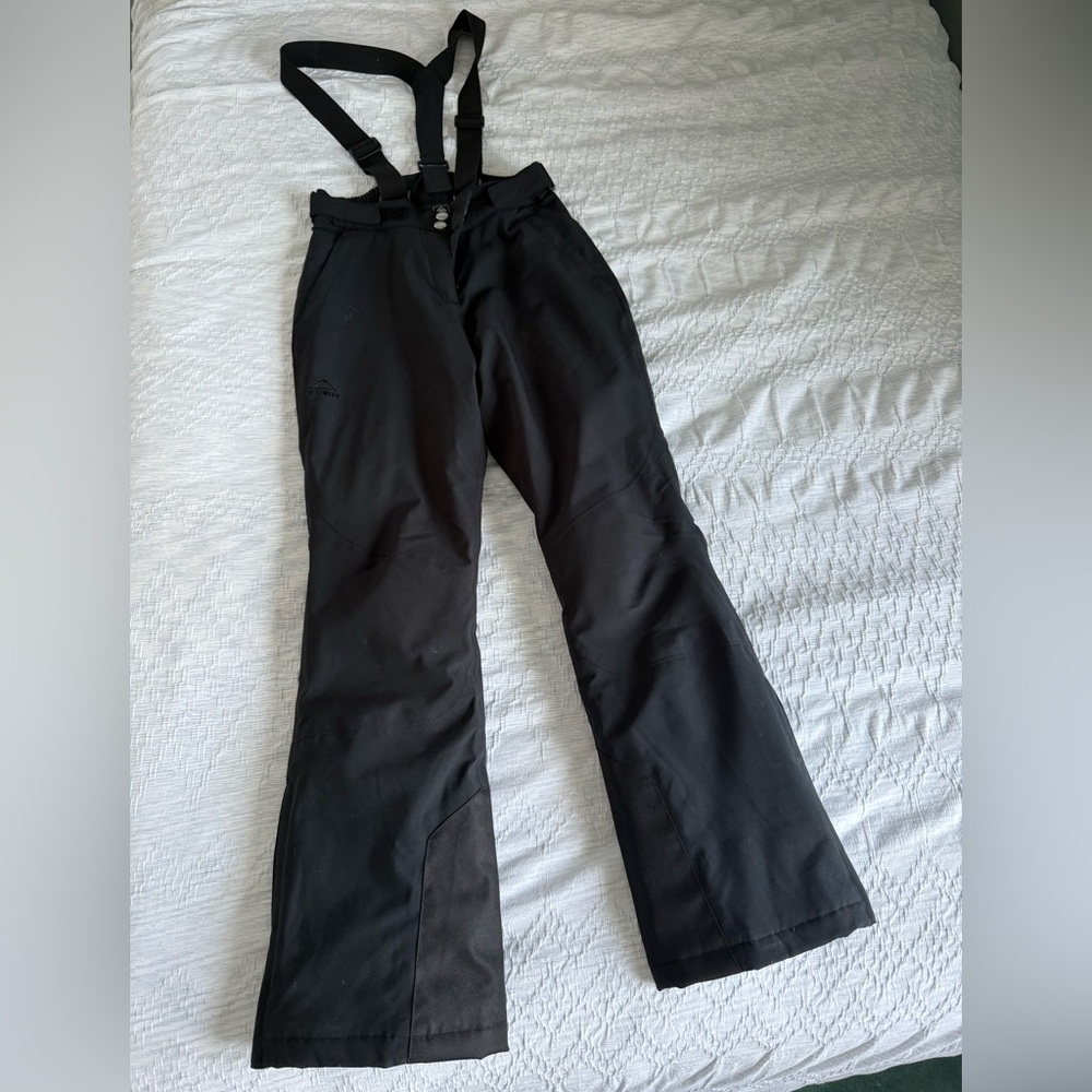 McKinley Black Snow Pants with Suspenders